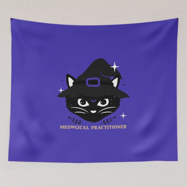 Item preview, Meowgical Practioner Black Cat designed and sold by CrowCottage51.