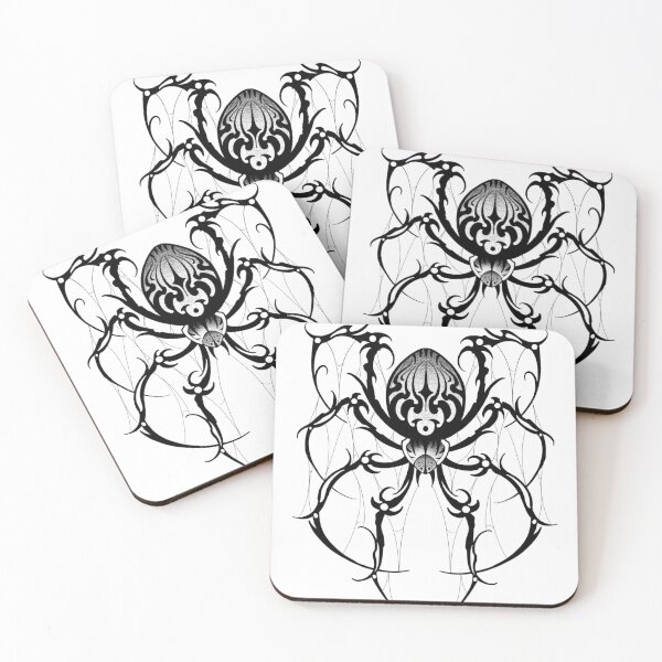 Item preview, Dark neotribal spider designed and sold by 7Delamancha.