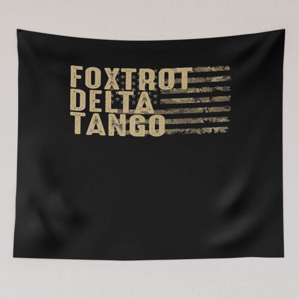Item preview, Foxtrots Delta Tangos Flag USA designed and sold by Dreamy-Scenes.