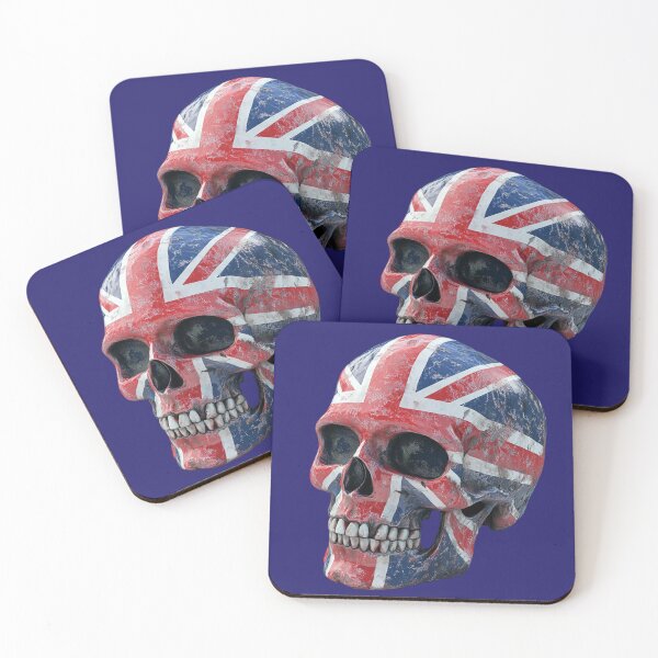 Item preview, United Kingdom Flag Skull designed and sold by WilAugusta.
