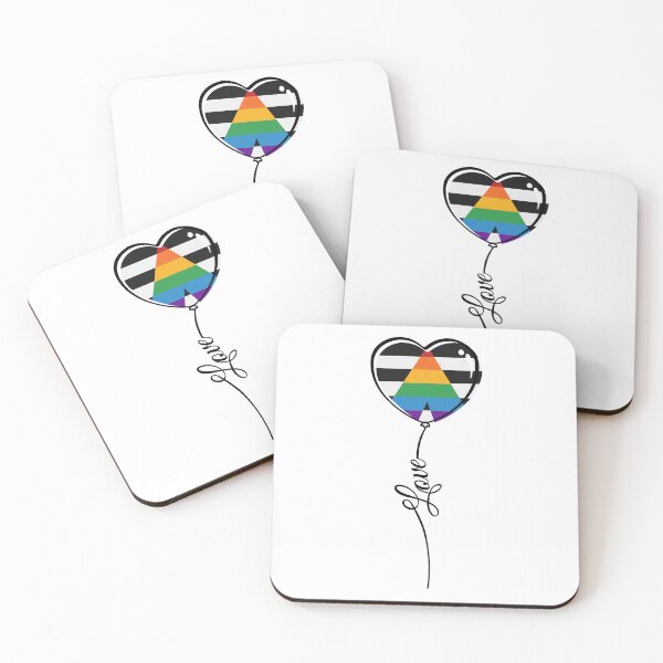 Item preview, LGBT Ally Pride Minimalist Heart Balloon with Love designed and sold by LiveLoudGraphic.