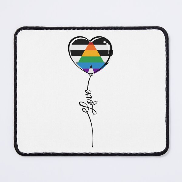 Item preview, LGBT Ally Pride Minimalist Heart Balloon with Love designed and sold by LiveLoudGraphic.