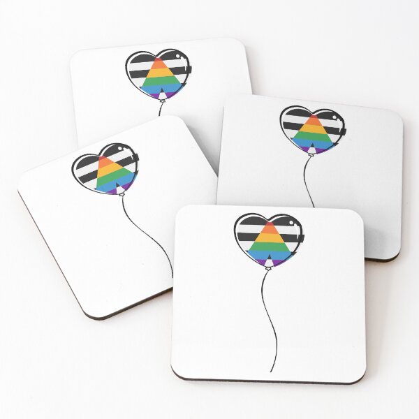 Item preview, LGBT Ally Pride Minimalist Heart Balloon designed and sold by LiveLoudGraphic.