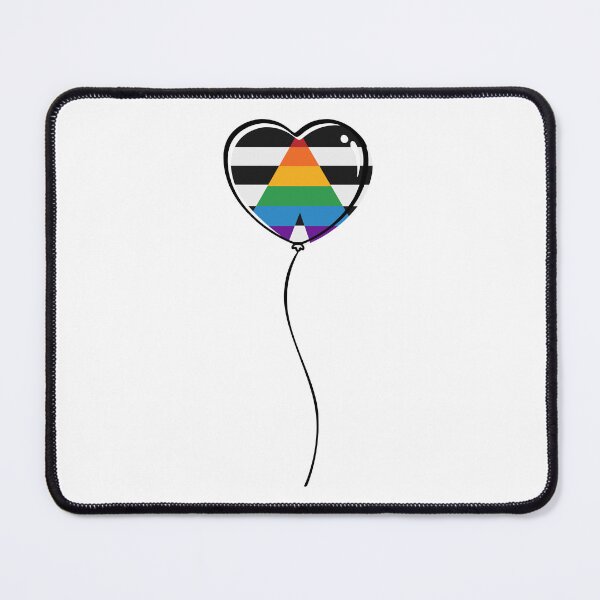 Item preview, LGBT Ally Pride Minimalist Heart Balloon designed and sold by LiveLoudGraphic.