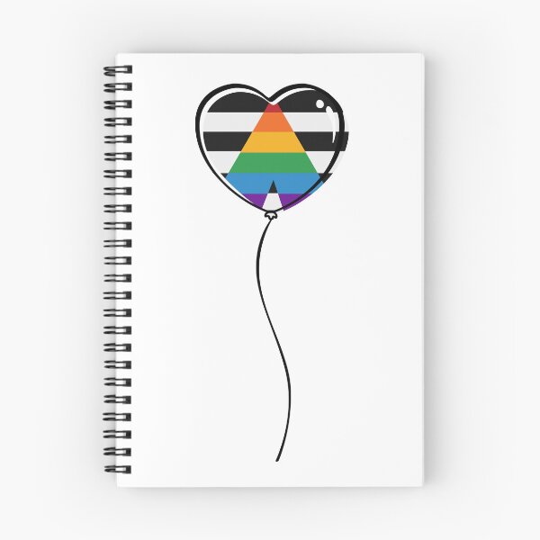 Item preview, LGBT Ally Pride Minimalist Heart Balloon designed and sold by LiveLoudGraphic.