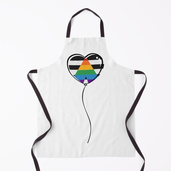 Item preview, LGBT Ally Pride Minimalist Heart Balloon designed and sold by LiveLoudGraphic.