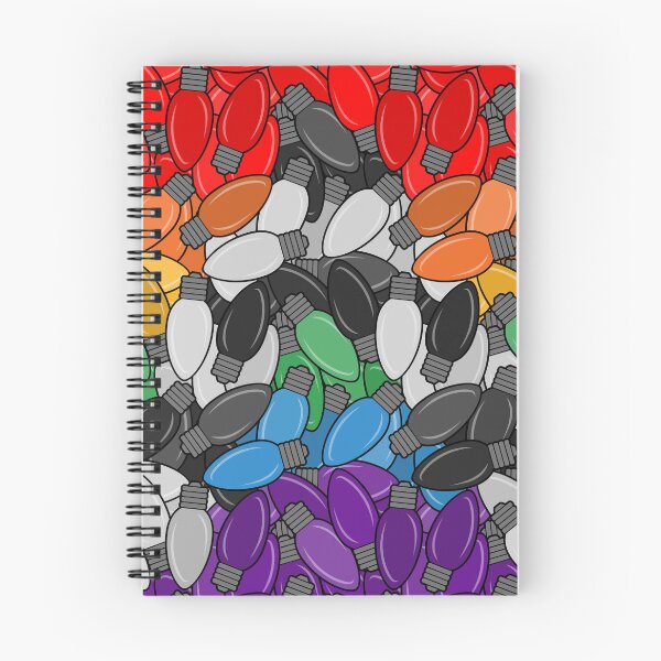 Item preview, Overlapping Christmas Lights in LGBT Ally Pride Flag Colors designed and sold by LiveLoudGraphic.