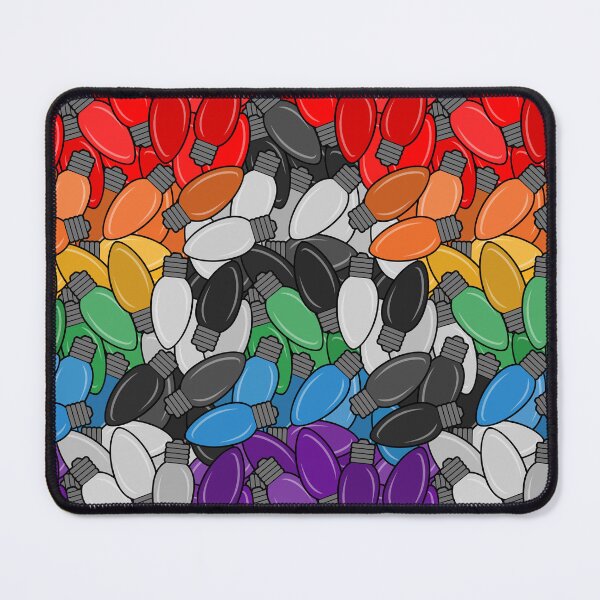 Item preview, Overlapping Christmas Lights in LGBT Ally Pride Flag Colors designed and sold by LiveLoudGraphic.