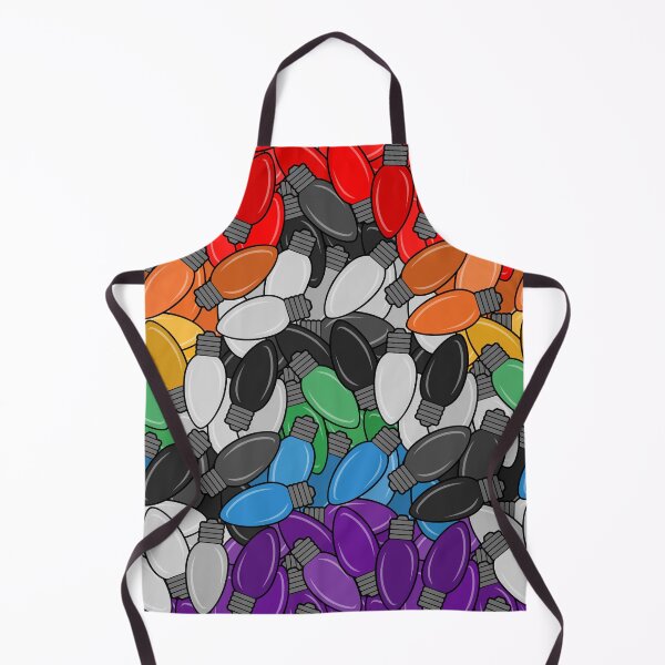 Item preview, Overlapping Christmas Lights in LGBT Ally Pride Flag Colors designed and sold by LiveLoudGraphic.