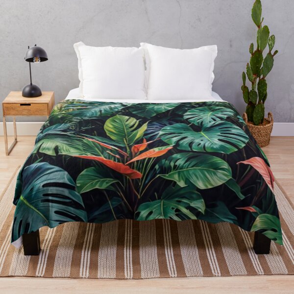 Item preview, Monstera with Shades of Orange - Aesthetic Tropical Plants Foliage - Greenery - Fresh Dense Plants - Vegetation designed and sold by MyArt23.