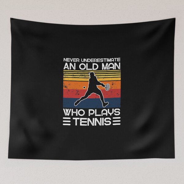 Item preview, Never Underestimate An Old Man Who Plays Tennis designed and sold by miaa-artistshop.