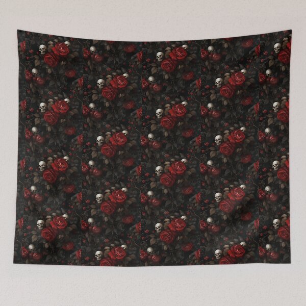 Item preview, Skulls and Roses designed and sold by mrboneshorror.