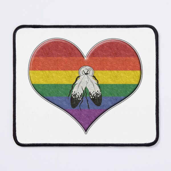 Item preview, Large Two-Spirited Pride Flag Colored Heart designed and sold by LiveLoudGraphic.
