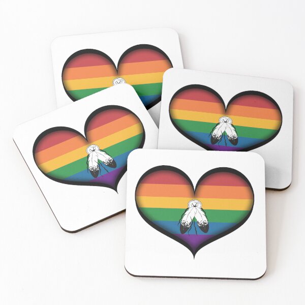 Item preview, Large Vector Heart in Two Spirit Pride Flag designed and sold by LiveLoudGraphic.