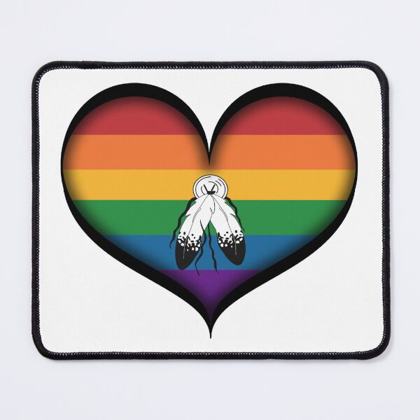 Item preview, Large Vector Heart in Two Spirit Pride Flag designed and sold by LiveLoudGraphic.
