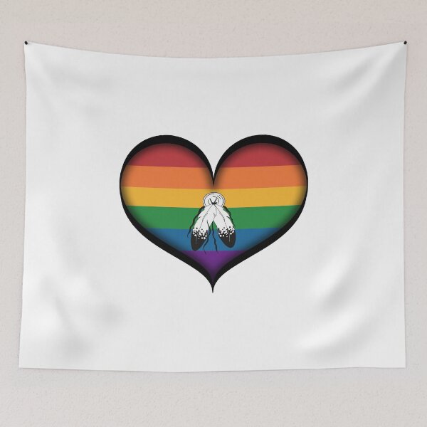Item preview, Large Vector Heart in Two Spirit Pride Flag designed and sold by LiveLoudGraphic.
