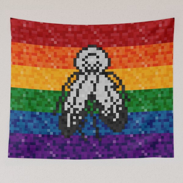 Item preview, Two-Spirited Pride Pixel Flag Repeating Background designed and sold by LiveLoudGraphic.