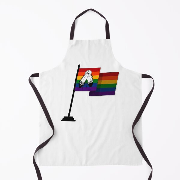 Item preview, Large Waving Flag in Two-Spirited Pride Flag Colors designed and sold by LiveLoudGraphic.
