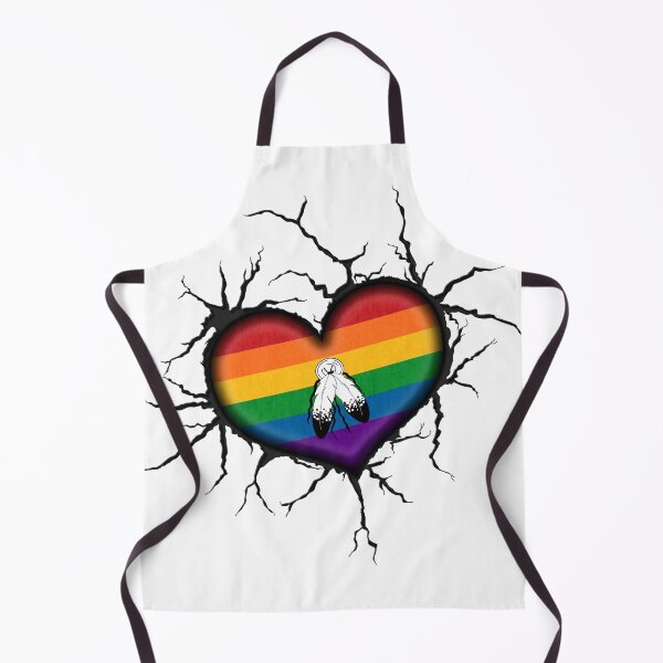 Item preview, Two-Spirited Heart Thrown into Cracked surface designed and sold by LiveLoudGraphic.