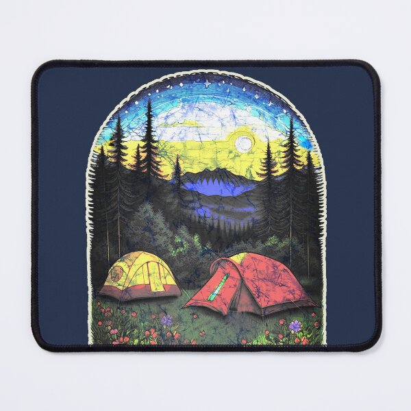 Item preview, Outdoors Batik Camping Tents Mountain Forest Sunrise designed and sold by AuroraXGreen.