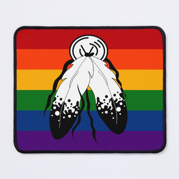 Item preview, Seamless Repeating Two-Spirited Pride Flag Pattern designed and sold by LiveLoudGraphic.