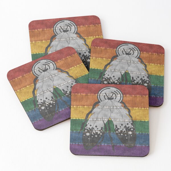 Item preview, Two-Spirited Denim Texture Flag designed and sold by LiveLoudGraphic.