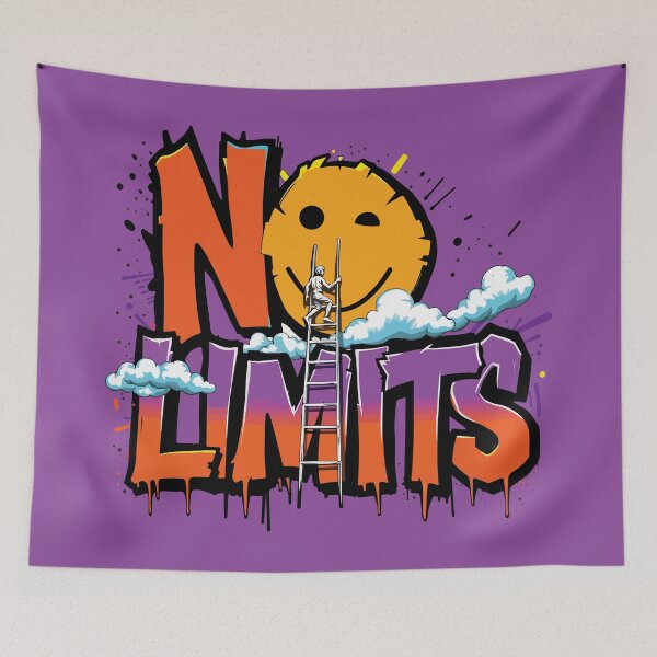 Item preview, No Limits Graffiti Art: Urban Motivational Streetwear Design designed and sold by Yehia-Massoud.