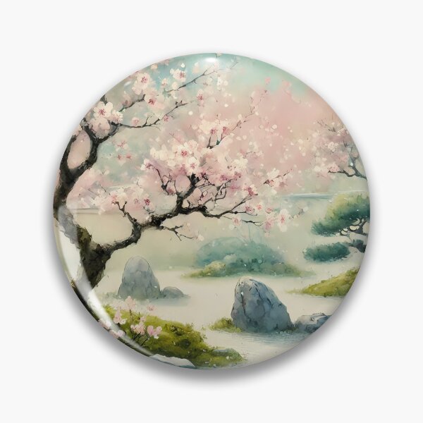 Item preview, Sakura Blossoms in Tranquil Japanese Garden designed and sold by Koalangel.