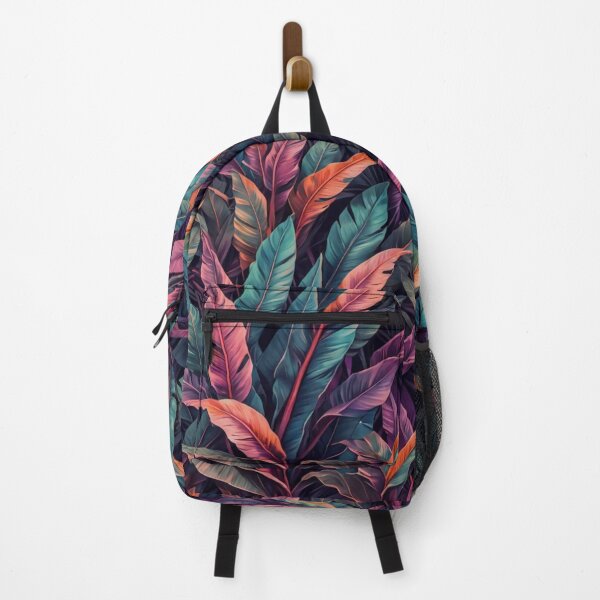 Item preview, Leaves with Shades of Purple, Pink, Peach and Orange - Aesthetic Tropical Plants Foliage - Greenery - Fresh Dense Plants - Vegetation designed and sold by MyArt23.