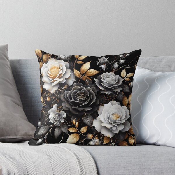 Item preview, Flowers (Black & Gold) designed and sold by Intriguing Designs.