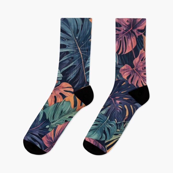 Item preview, Monstera with Shades of Purple, Peach, Blue and Pink - Aesthetic Tropical Plants Foliage - Greenery - Fresh Dense Plants - Vegetation designed and sold by MyArt23.