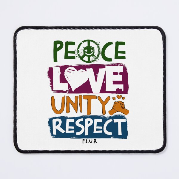 Item preview, PLUR - Peace Love Unity Respect 2 (black/green) designed and sold by Discothreadz.