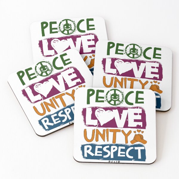 Item preview, PLUR  - Peace Love Unity Respect 2 (black/green) designed and sold by Discothreadz.