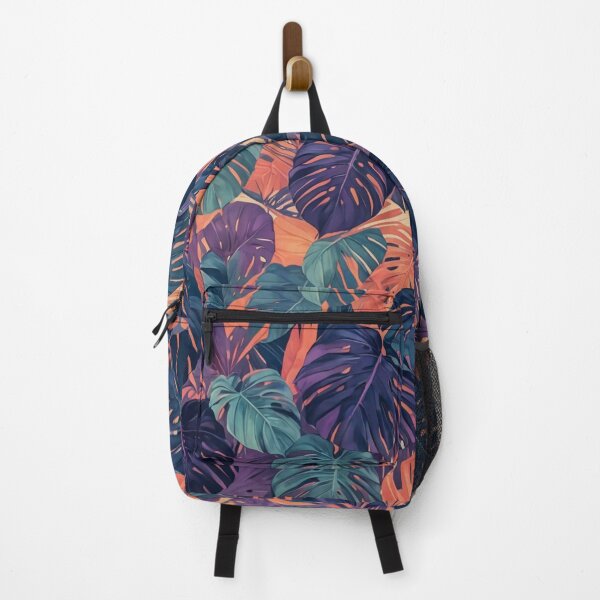 Item preview, Peach and Purple Monstera - Aesthetic Tropical Plants Foliage - Greenery - Fresh Dense Plants - Vegetation designed and sold by MyArt23.