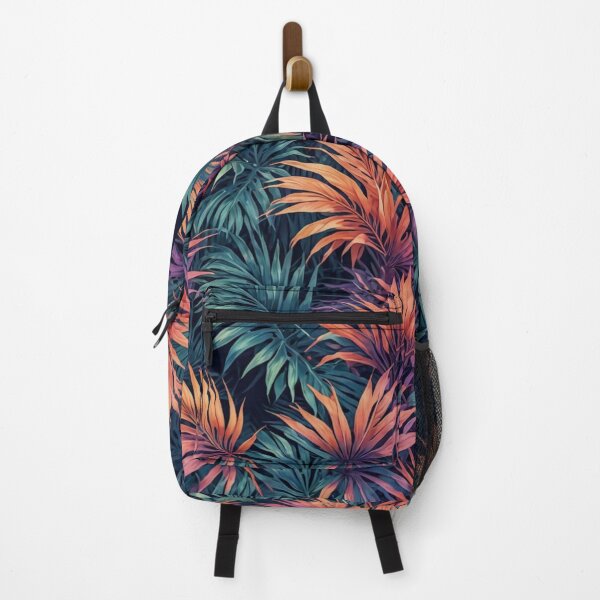 Item preview, Tropical Palm Leaves with Shades of Orange Peach, Purple and Pink - Aesthetic Tropical Plants Foliage - Greenery - Fresh Dense Plants - Vegetation designed and sold by MyArt23.
