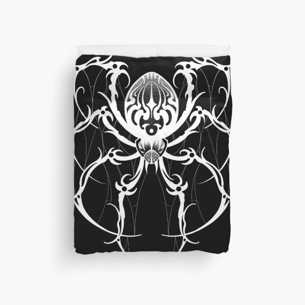 Item preview, Dark neotribal white spider designed and sold by 7Delamancha.