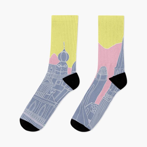 Item preview, Pastel Skyline – European Cathedral Line Art designed and sold by dearjunie.
