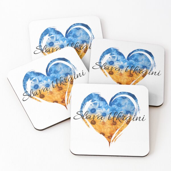 Item preview, Slava Ukraini Sunflower Heart for Ukraine designed and sold by Boddicca.