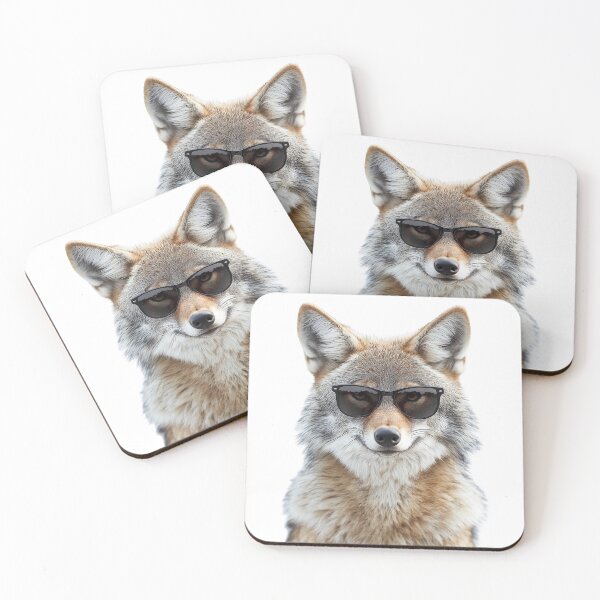 Item preview, Funny cool Coyote wearing sunglasses designed and sold by LazyOwlStore.