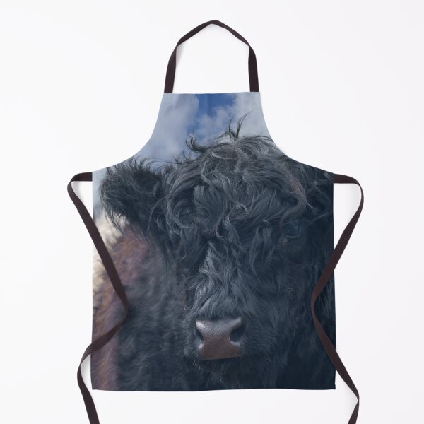 Item preview, Black and White Belted Galloway Cow Close-Up designed and sold by rawshutterbug.