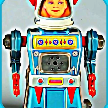 Artwork thumbnail, Spaceman Robot by AC1313