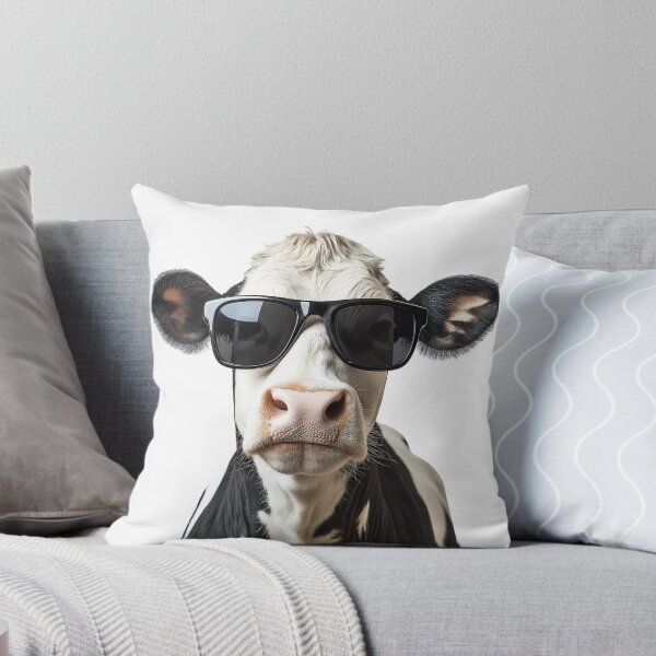 Item preview, Funny cool Dairy Cow wearing sunglasses designed and sold by LazyOwlStore.