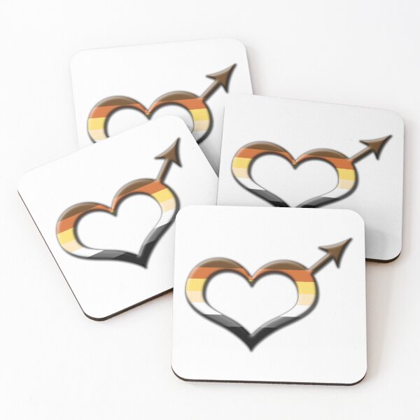Item preview, Heart-Shaped Gay Bear Pride Male Gender Symbol designed and sold by LiveLoudGraphic.