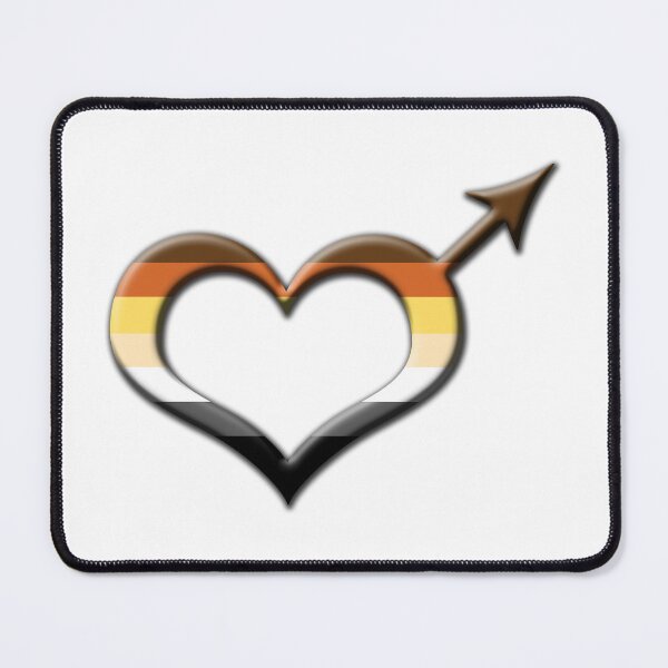 Item preview, Heart-Shaped Gay Bear Pride Male Gender Symbol designed and sold by LiveLoudGraphic.