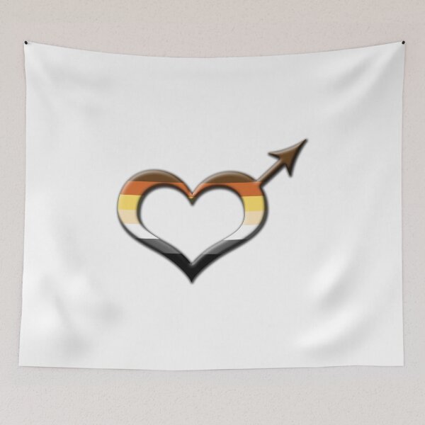 Item preview, Heart-Shaped Gay Bear Pride Male Gender Symbol designed and sold by LiveLoudGraphic.