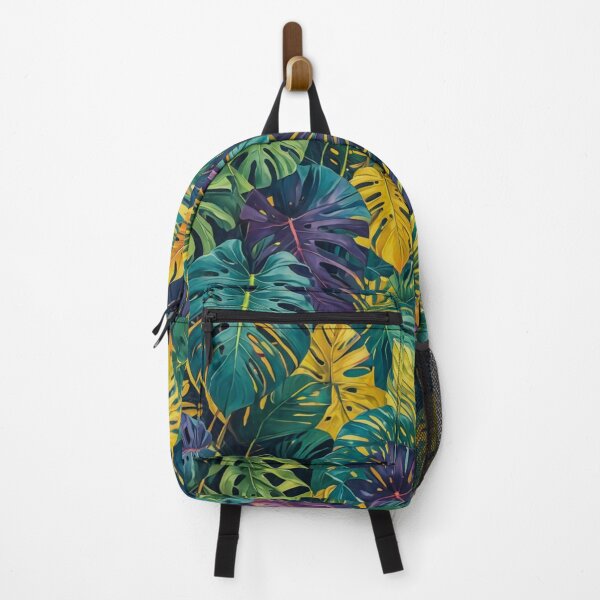 Item preview, Purple Yellow Green Monstera Leaf - Aesthetic Tropical Plants Foliage - Greenery - Fresh Dense Plants - Vegetation designed and sold by MyArt23.