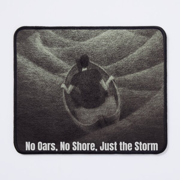 Item preview, No Oars, No Shore, Just the Storm – Surreal & Atmospheric Ocean Artwork designed and sold by Anomaly Effect.