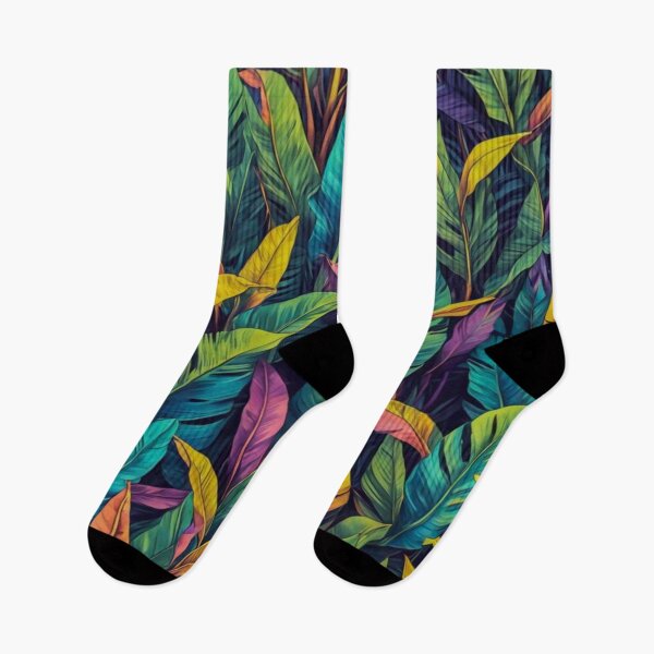Item preview, Yellow Pink Leaves - Aesthetic Tropical Plants Foliage - Greenery - Fresh Dense Plants - Vegetation designed and sold by MyArt23.