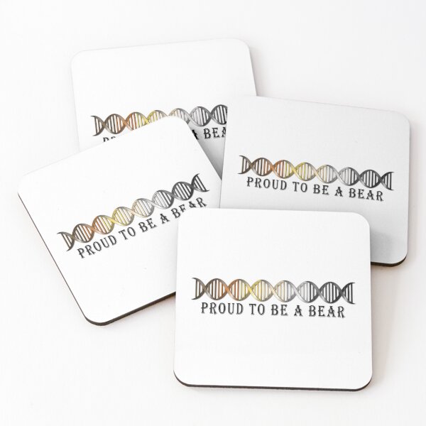Item preview, Gay Bear Pride Flag Colored DNA Strand designed and sold by LiveLoudGraphic.