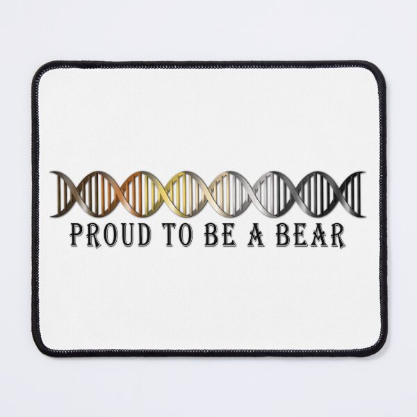Item preview, Gay Bear Pride Flag Colored DNA Strand designed and sold by LiveLoudGraphic.